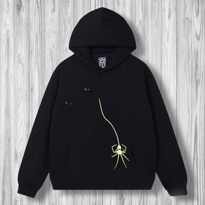 Black Hoodie with Neon Design
